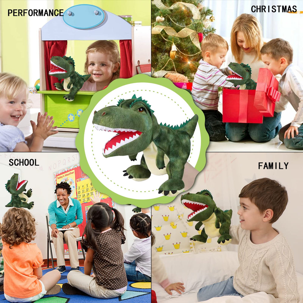 JUSTQUNSEEN dinosaur hand puppet child-play ready for imaginative sessions