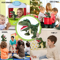 JUSTQUNSEEN dinosaur hand puppet child-play ready for imaginative sessions