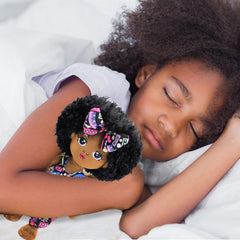 JUSTQUNSEEN easy-care doll ready for cleaning and air-drying.