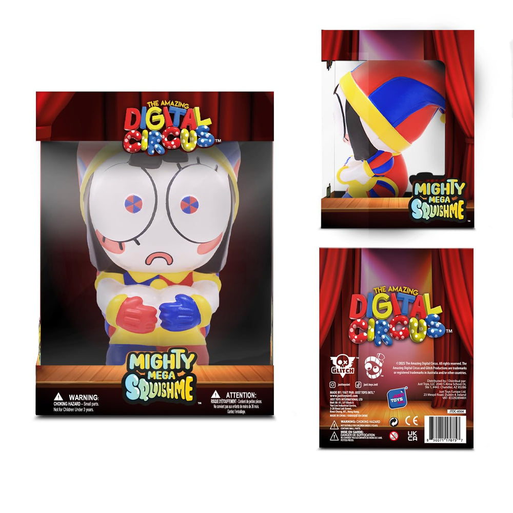 Just Toys Mighty Mega Squishme durable-materials keep shape after squeezes.
