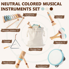 JustWood clarinet toy for toddlers encourages sound exploration and coordination