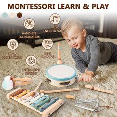 JustWood maracas set supports sensory and social play