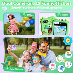 Jusvenmt kids phone with 32GB storage supports thousands of memories and apps