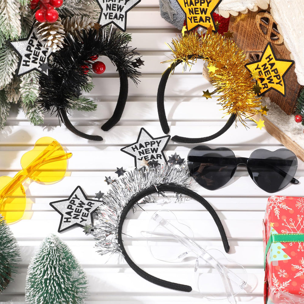 Jutom party accessories arranged for a photo booth setup.