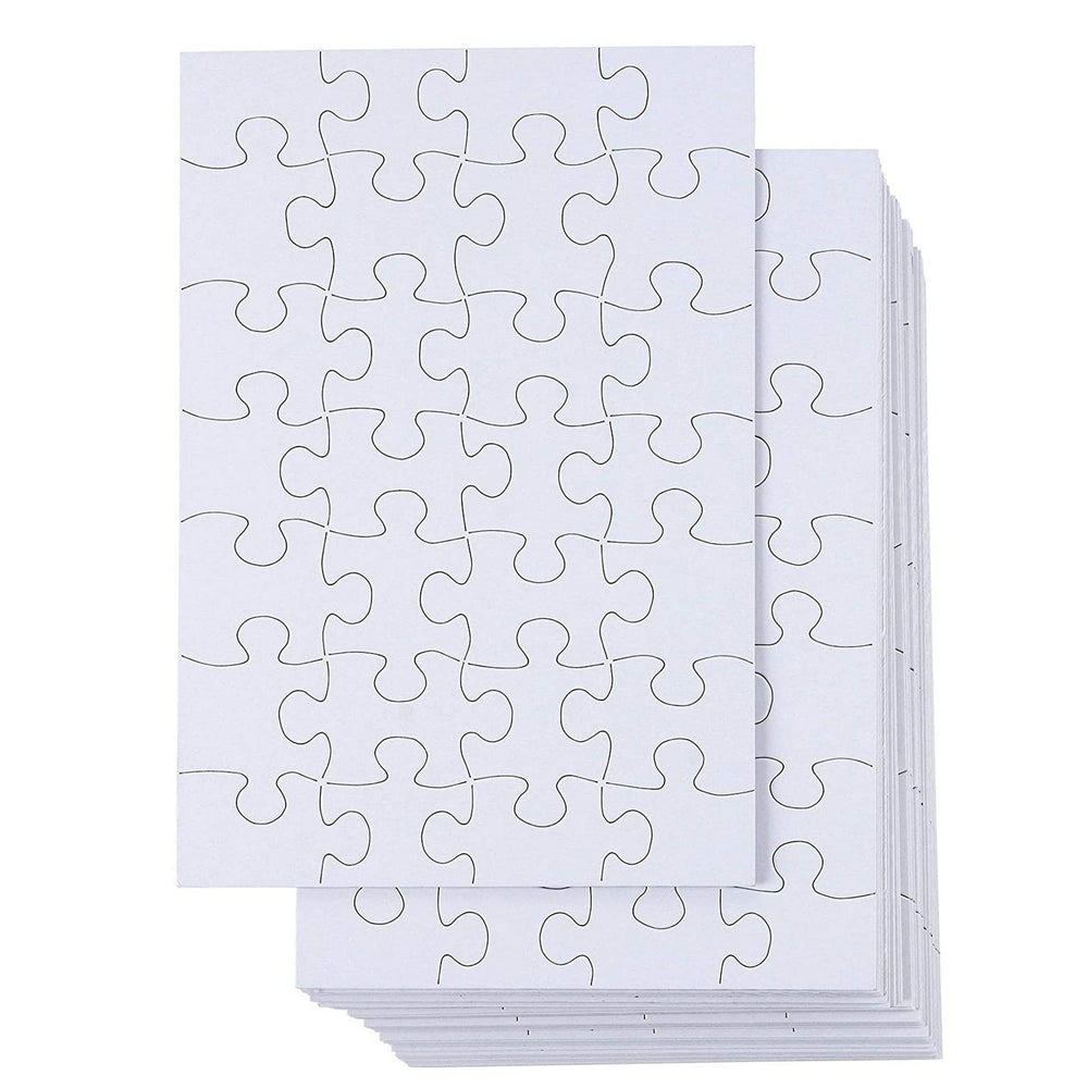 Juvale blank puzzle canvas ideal for personalized crafts and puzzles