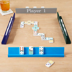 Juvale Dominoes Holders make a thoughtful gift for Mexican train and Mahjong enthusiasts.
