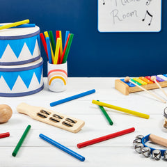 Close-up of Juvale wooden texture with smooth finish and sturdy construction.