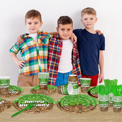 JVORFDG green party supplies kit totaling 168 pieces for cohesive decorating