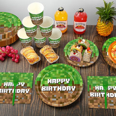 JVORFDG green utensils set for complete party dining and convenience