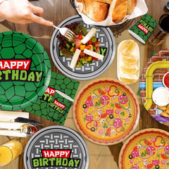 JVORFDG turtle tableware packaging simplifies disposal after celebrations.