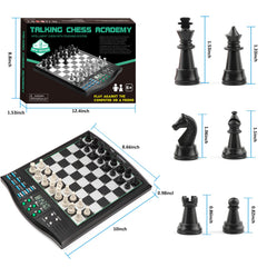 JWSCHESSSUN Talking Chess Academy mini games for hands-on learning.