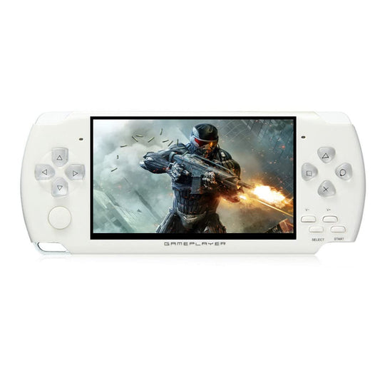 JXD handheld console with 4.3-inch display for portable retro gaming.