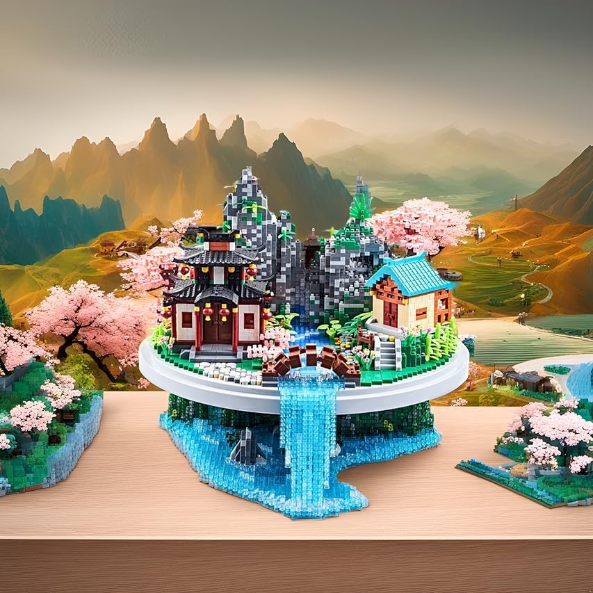 JXRLMB 8mm micro blocks assembly highlights precision and detail for collectors.