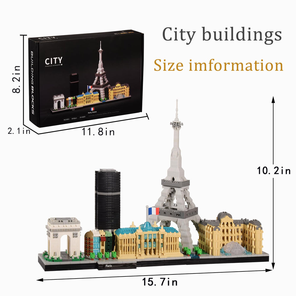 JXRLMB Montparnasse building detail in compact brick kit