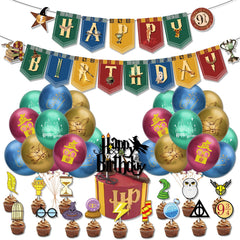 JYCMMFC wizard birthday banner for a vibrant party backdrop and photo moments.