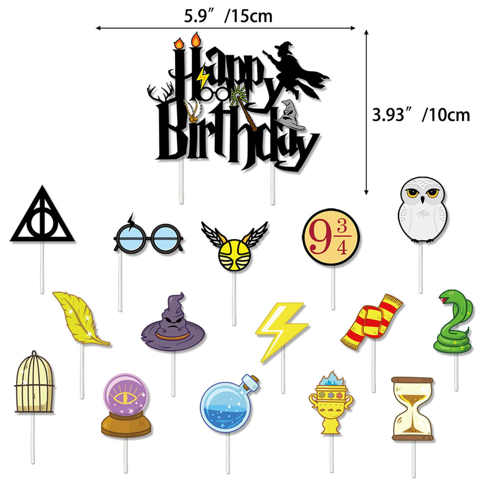 JYCMMFC wizard small cake toppers add whimsy to cupcakes and treats.