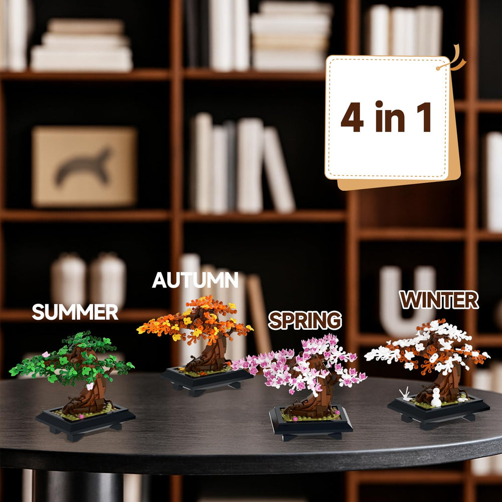 JYPRYMO bonsai bricks summer variant for vibrant desk decor and focus.