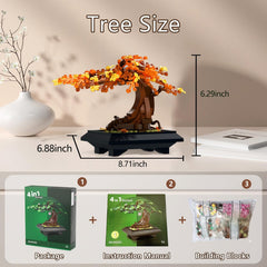 JYPRYMO bonsai bricks winter scene brings serene elegance to a corner.