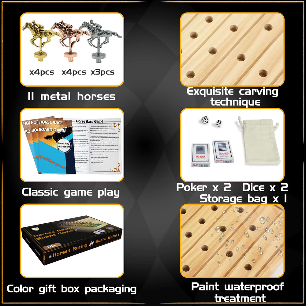 Jyquorp Horse Race card boxes hold decks securely