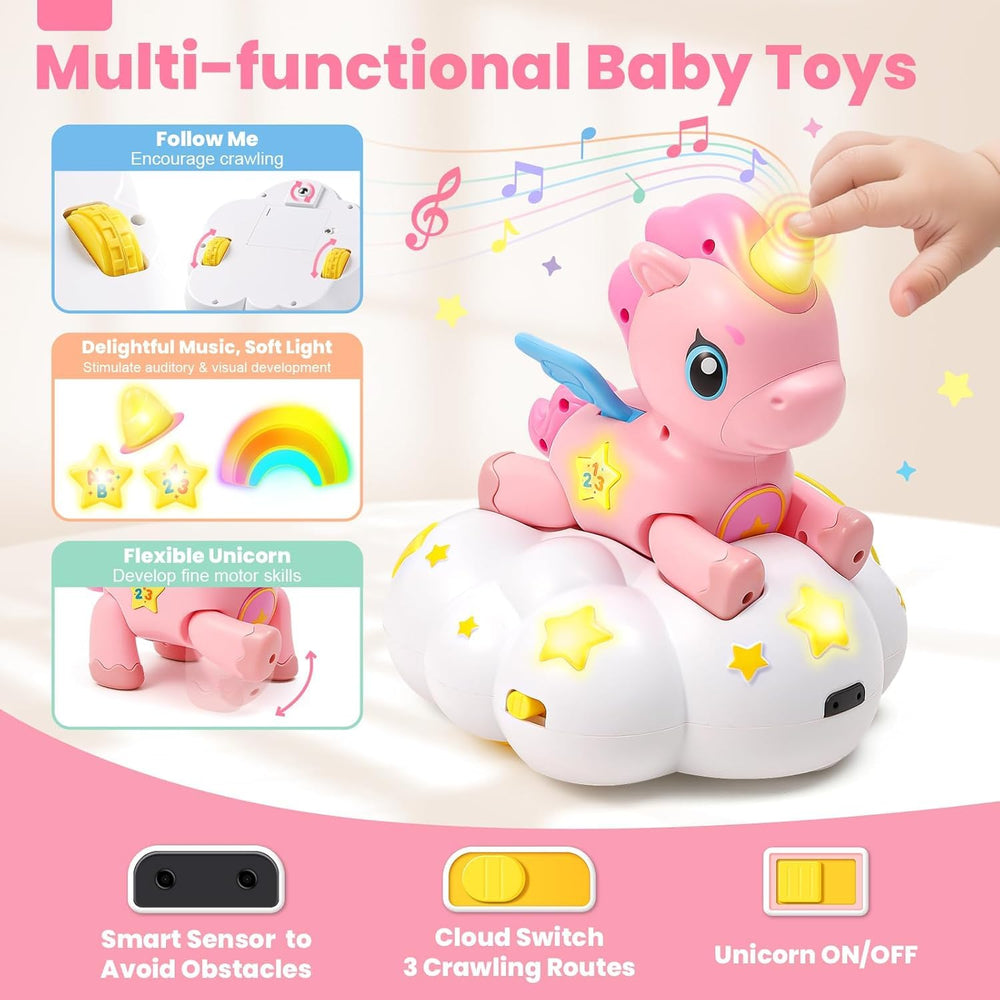 Jyusmile baby musical toy with buttons and lights for interaction