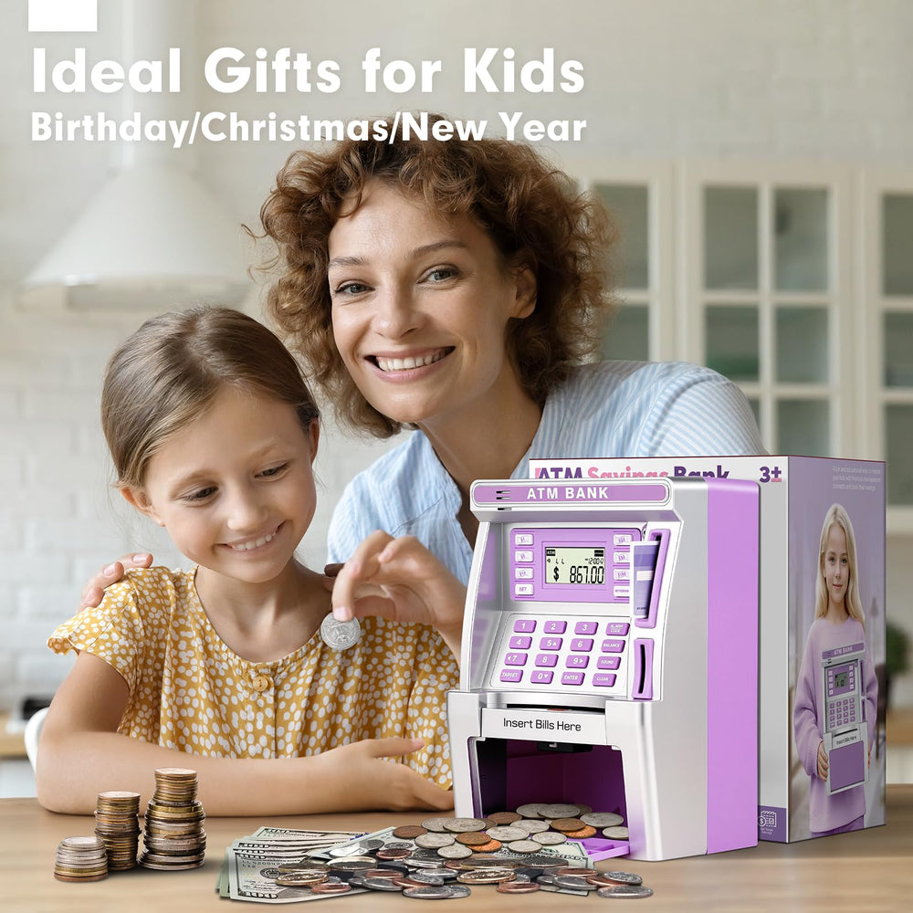 Jyusmile debit card interface with PIN prompts encourages responsible spending