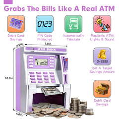 Jyusmile LCD balance display shows updated savings progress