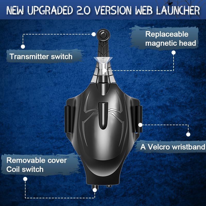 Jyyuehai Spider Web Shooter gloves enable quick web slinging during roleplay.