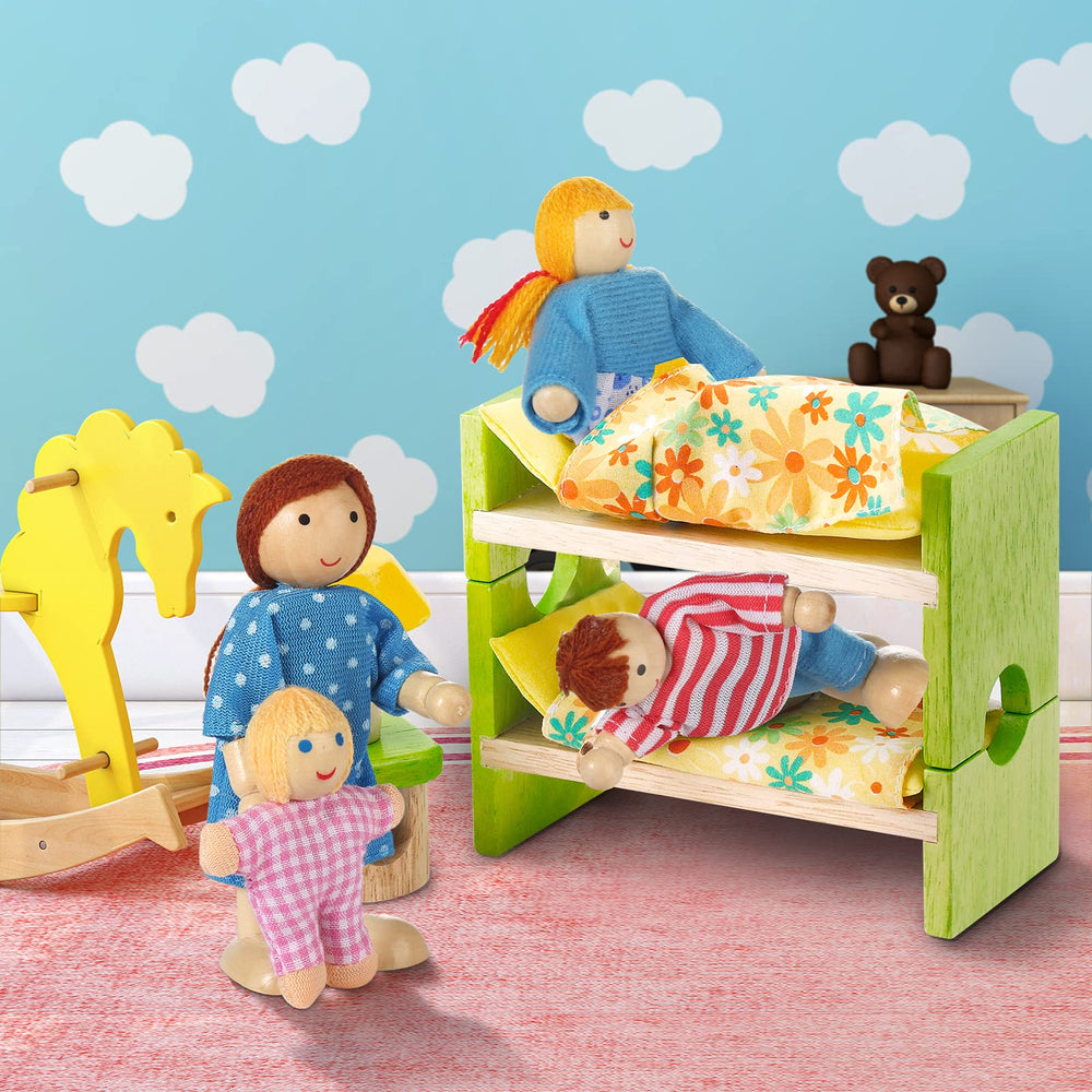 Jzszera grandparents and kids dolls enable family storytelling during play.