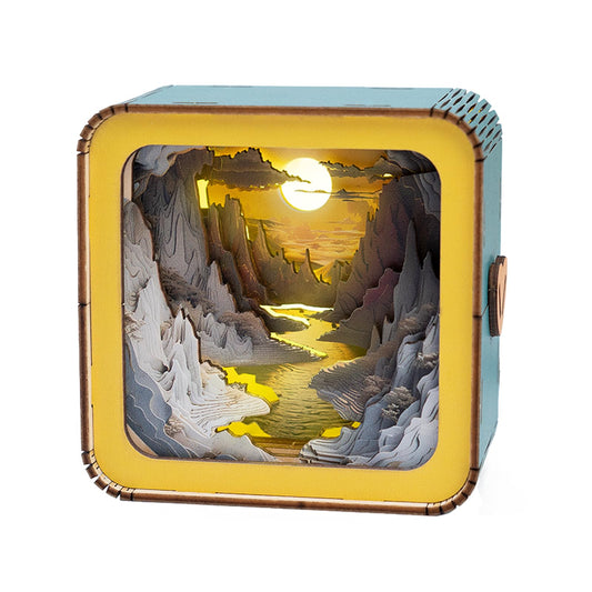 KAAYEE 3D puzzle nightlight in assembly view, inspiring creativity and decor.