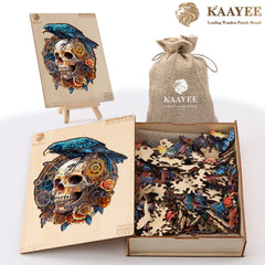 KAAYEE 3D wooden puzzle packaging: gift-ready for celebrations.