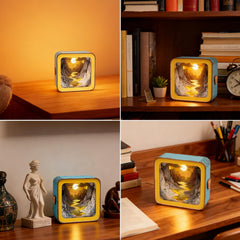 KAAYEE nightlight on bedside table elevates mood with soft soothing glow.