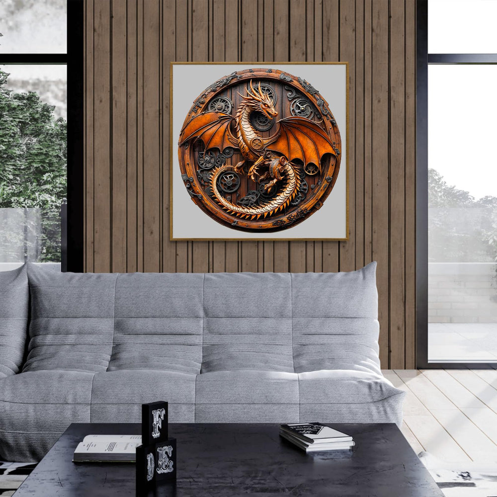 KAAYEE Dragon 3D puzzle on shelf display to inspire conversation.
