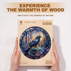 KaayeeWood Dusk Raven puzzle wood texture adds natural charm to spaces.