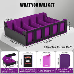 Kabinka 3900+ card capacity for sleeved or unsleeved MTG and TCG decks.