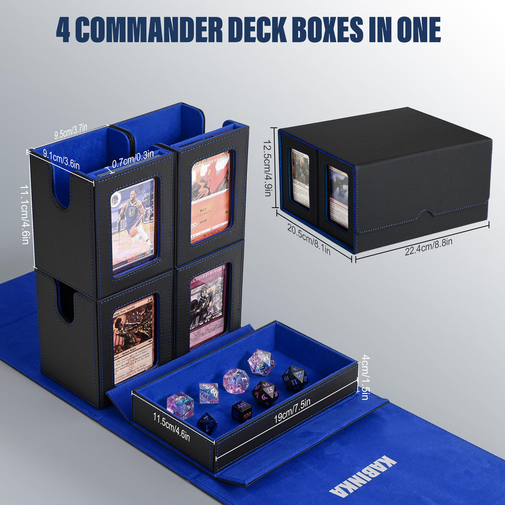 Kabinka dividers and 35PT holders help organize card collections