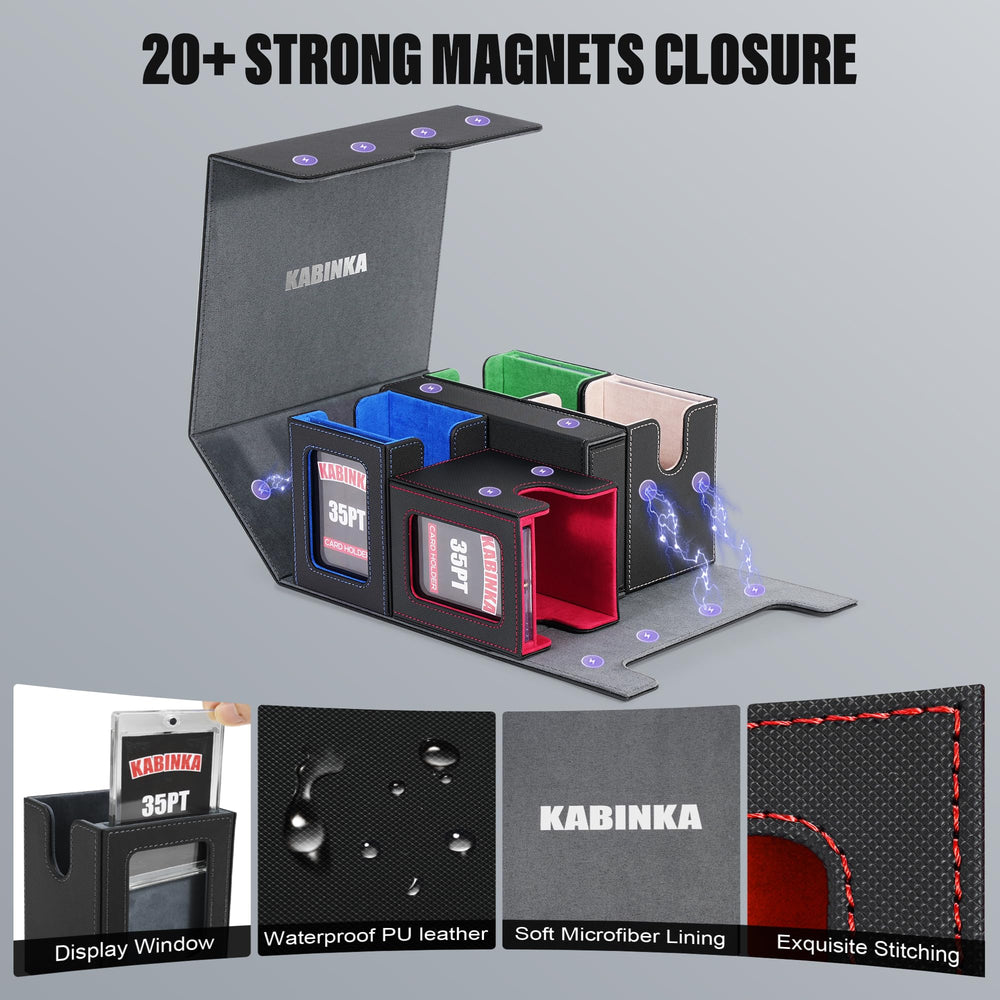 Kabinka included dividers help classify cards efficiently for quick access.