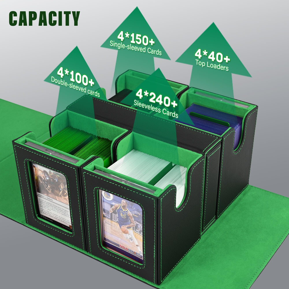 Kabinka card dividers help organize collections for quick retrieval.