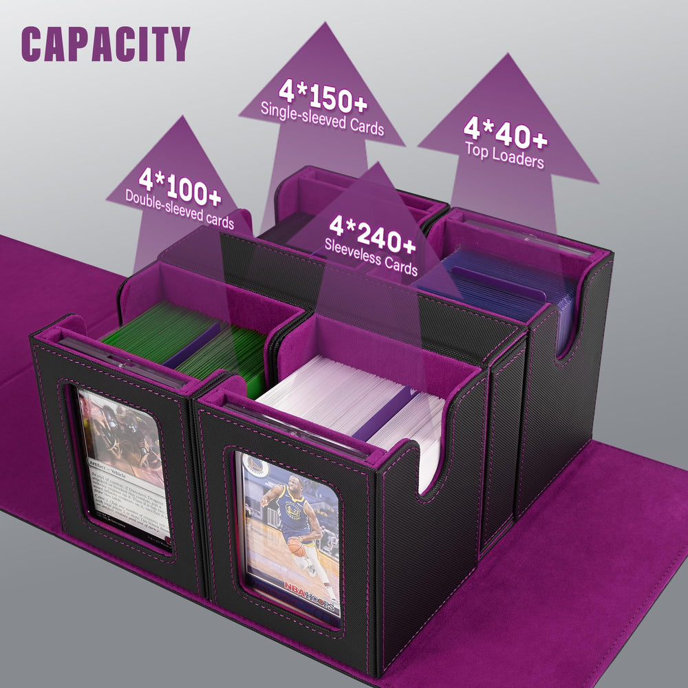Kabinka Commander deck box four magnetic holders keep key cards secured and visible.