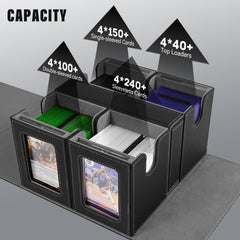 Kabinka Commander Deck Box magnetic holders keep cards organized and protected.