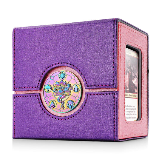 Kabinka Commander deck box with metal emblem elevates premium MTG display.