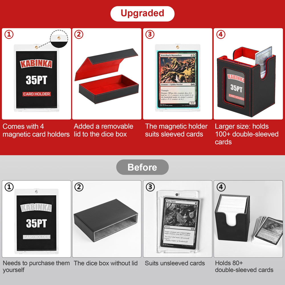 Kabinka 5-in-1 card case doubles as a portable dice tray.