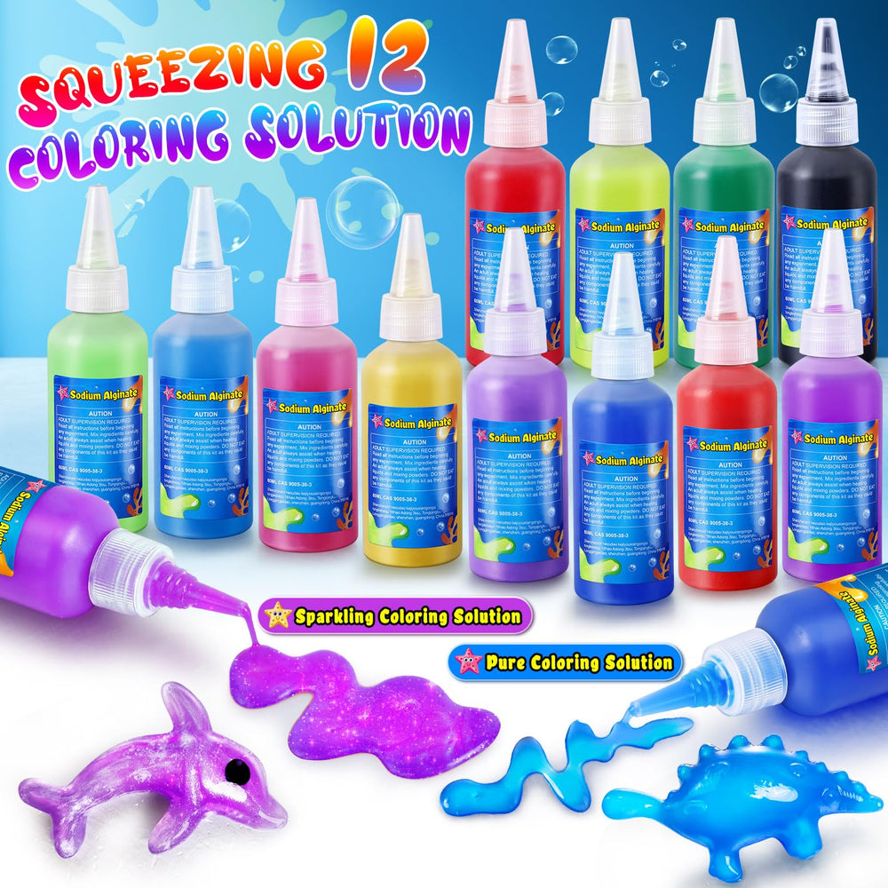 Glow color solution lights up in the dark for magical crafting moments.