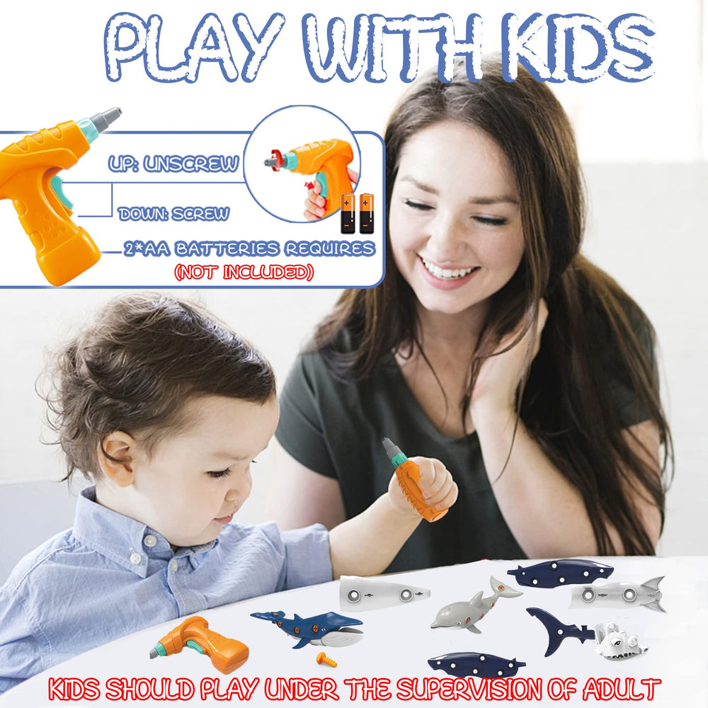 KAEGREEL take-apart whale toy supports cooperative play