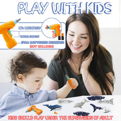 KAEGREEL take-apart whale toy supports cooperative play