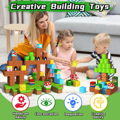 KAEILORU blocks compatible with same-size cubes for growing play sets