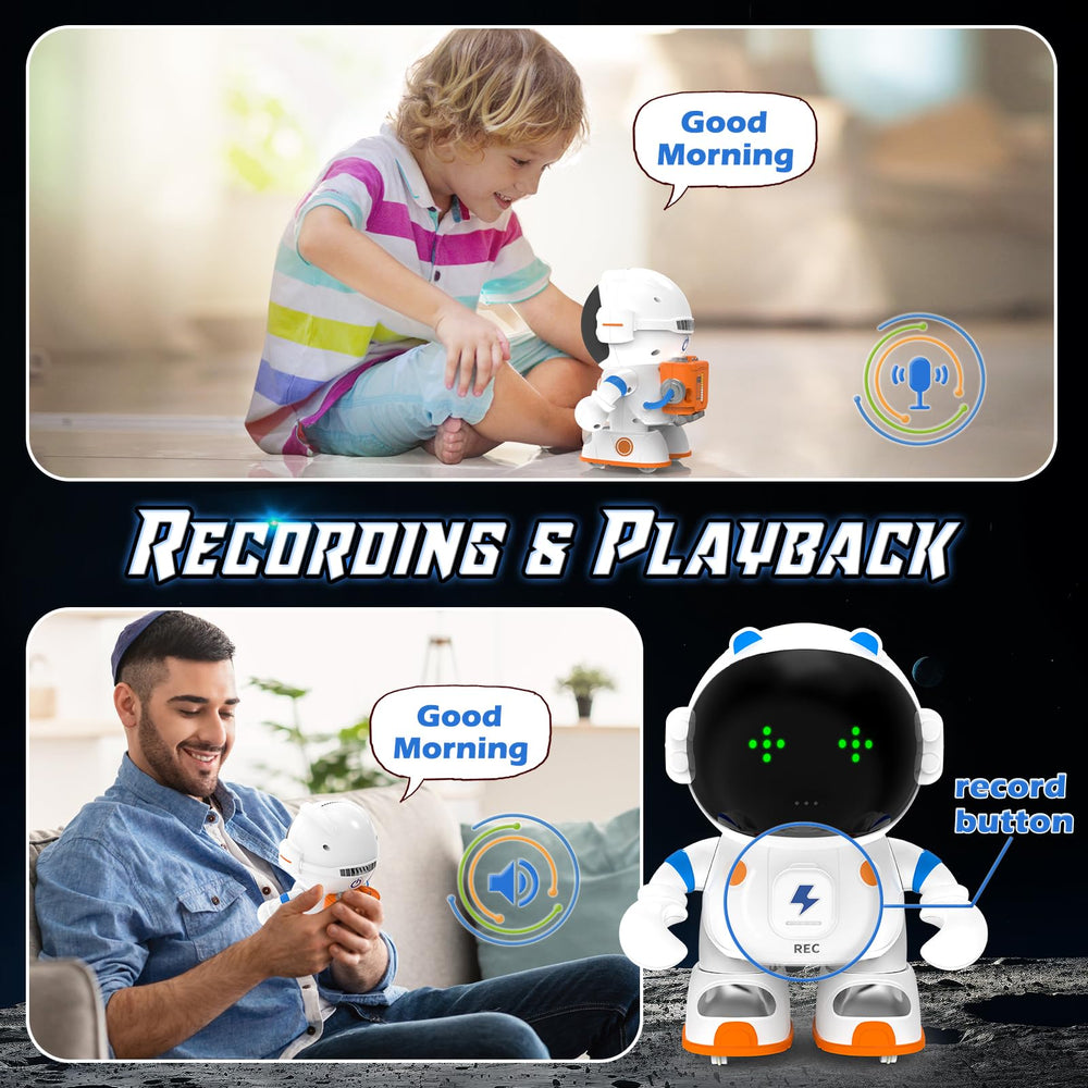 KaeKid Astronaut Robot in dance mode inviting rhythm and movement