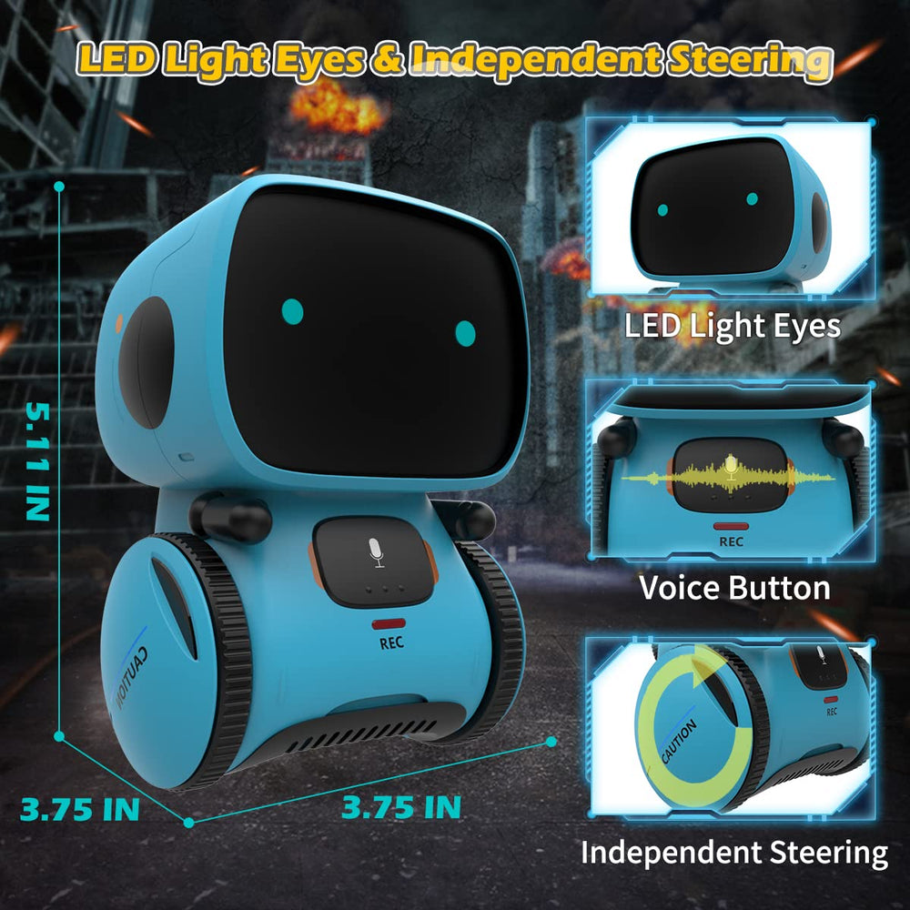 KaeKid robot toy performing a dance move, inspiring energetic play.
