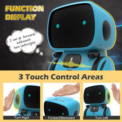 KaeKid robot toy recording function lets kids capture short sound clips.