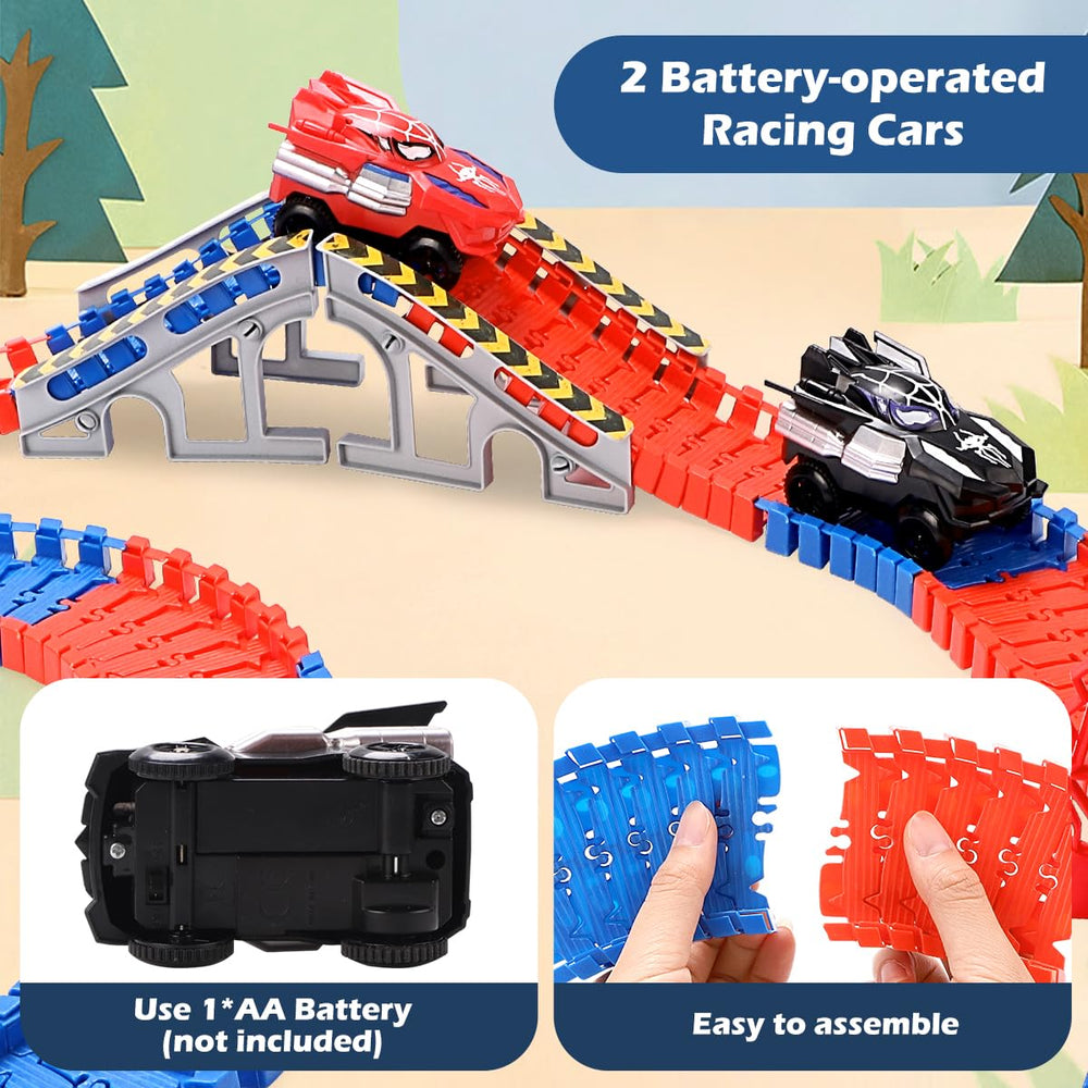 KaeKid Spider Track crossroad piece allows varied intersections during play