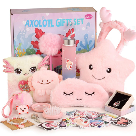 Kaelinda axolotl glow star pillow for night-time comfort